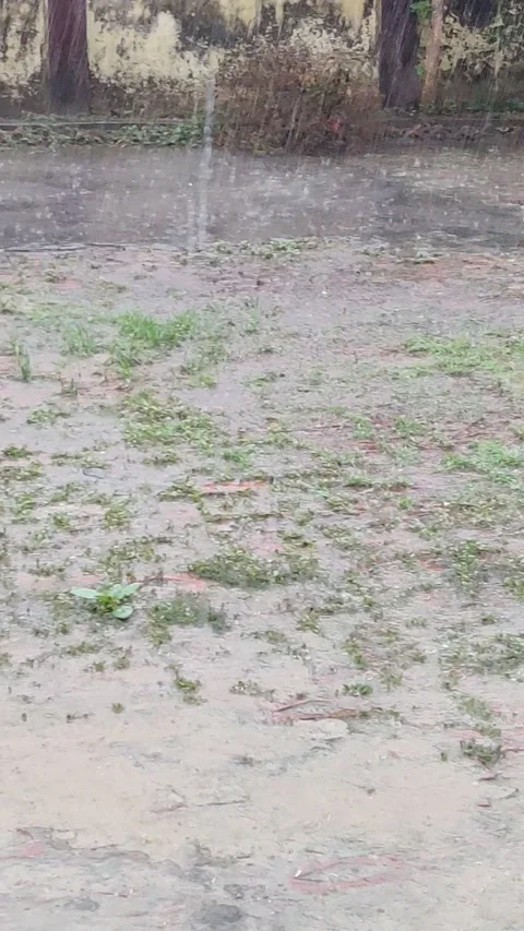 Rain in Village Area Stock Footage 160586974