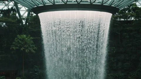 Rain Vortex Close-Up With Dome Structure Stock Footage 309279547