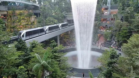 Rain Vortex at the Jewel Stock Footage 107046990