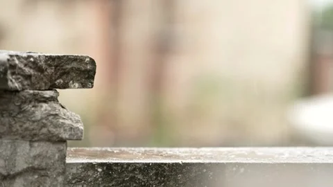 Rain on the wall Stock Footage 167701277