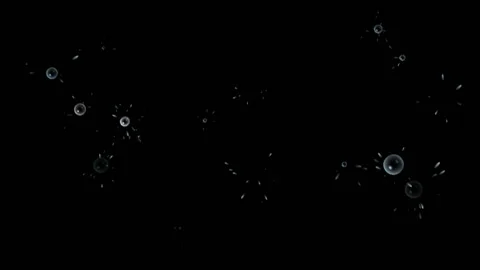 Rain Water bubble pops Video stock 147841420