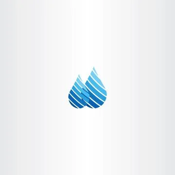 Rain water drop vector illustration logo Stock Illustration