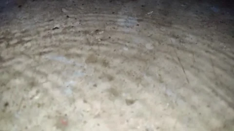 Rain water dropping on floor . Water splashing looks detail. Stock Footage 309662140