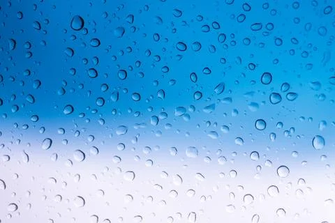 Rain water drops background Stock Photos