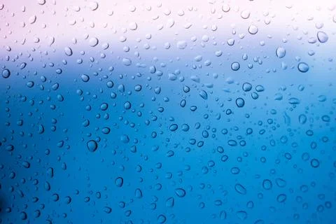 Rain water drops background Stock Photos