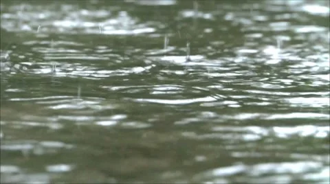 Rain, water drops close up Stock-Footage 7340144