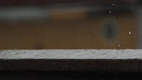 Rain water drops falling Stock Footage 233382008