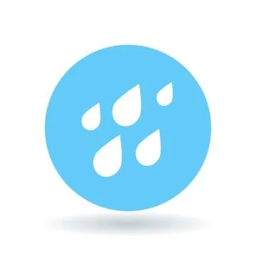 Rain water drops icon Stock Illustration
