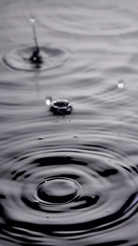Rain Water Drops Slow Motion 動画素材 297776733