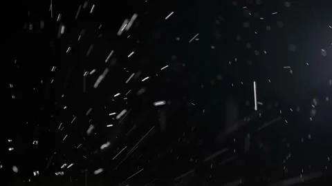 Rain  Water drops splash at night on black background 库存影片 134858726