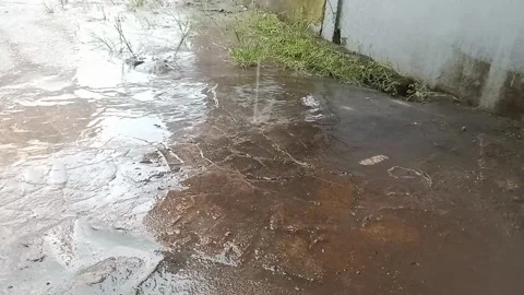 Rain Water That Falls Stock Footage 300258010