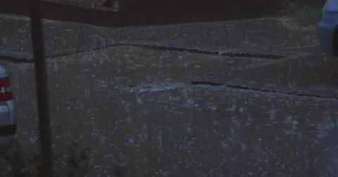 Rain water  goes down the drain Stock Footage 62818684