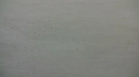 Rain on the water HD Stock Footage 7139281