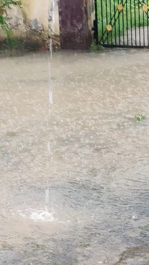 Rain water Pouring Stock Footage 160586923