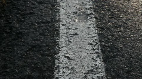 Rain water road Stock Footage 11496666