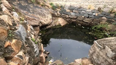 Rain water stored in well Stock Footage 316844145
