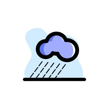 Rain Weathe Icon Conceptual Vector Illustration Design Stock Illustration