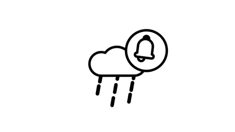 Rain Weather Alert Vídeos de archivo 334461672