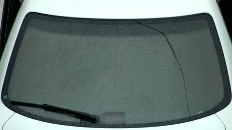 Rain, wet back window at the car, a city portrait Video stock 10600063