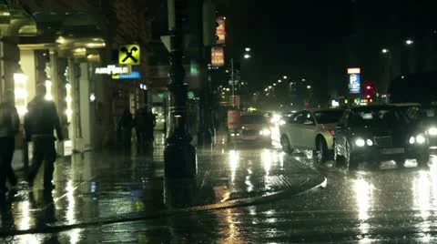 Rain in Wien Stock Footage 10717037