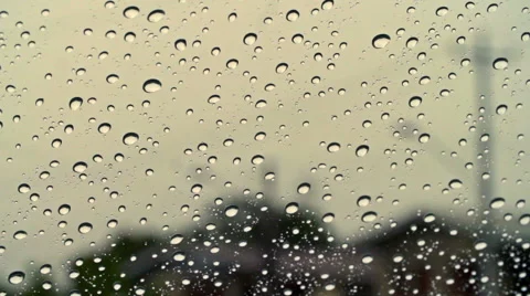 Rain on window 01 스톡 동영상 52113517