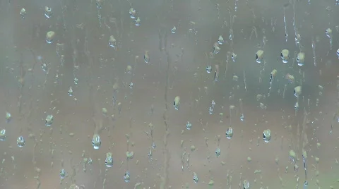 Rain on window (2 of 4) Video stock 100919