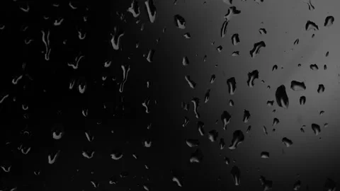 Rain on window. Back and grey background Stock Footage 131604140