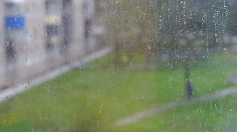 Rain window bad weather Stock Footage 63038108