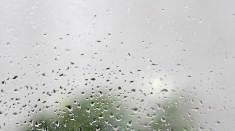Rain on window 스톡 동영상 1098258