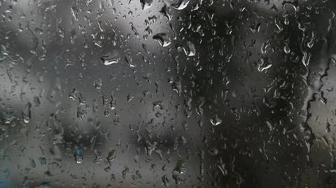 Rain on a window Stock Footage 9630550