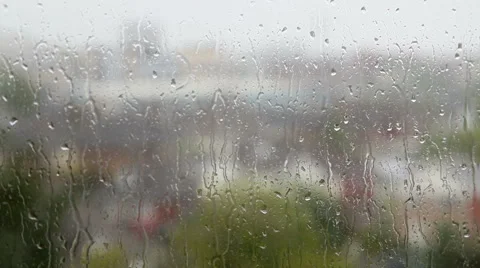 Rain on the window Stock Footage 50009004