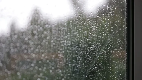 Rain on Window Video stock 90863016