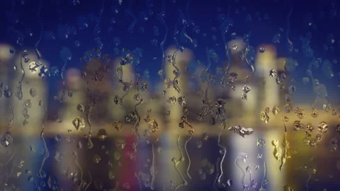 Rain on the Window Video stock 92169675