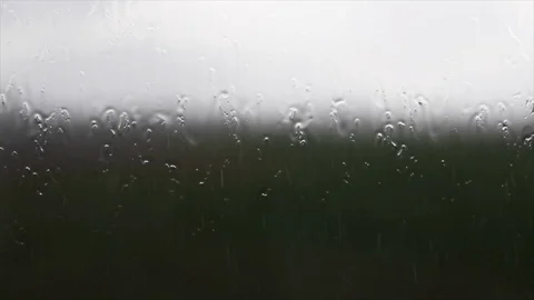 Rain on the window Video stock 125212282