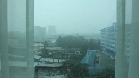 Rain on window Stock Footage 161449472