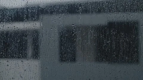 Rain on window Stock Footage 175124336