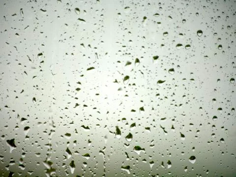 Rain on a window pane Stock Photos