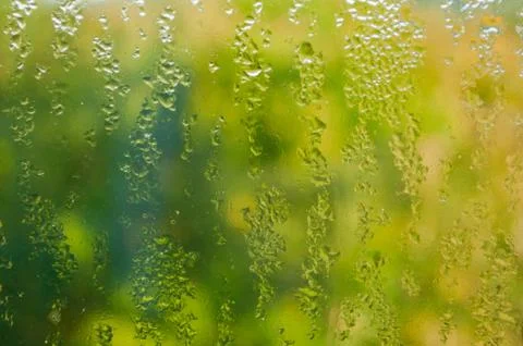 Rain on window Stock Photos