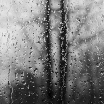 Rain on Window Stock Photos