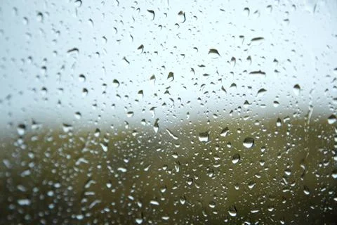 Rain on The Window Stock Photos