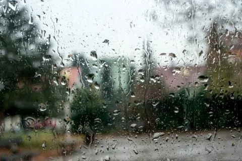 Rain on window Stock Photos