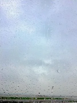 Rain on Window Stock Photos
