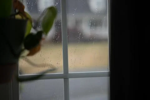 Rain on window Stock Photos