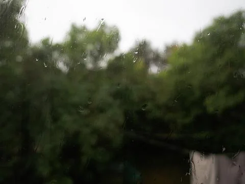 Rain on a window Stock Photos