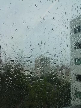 Rain on the window Stock Photos