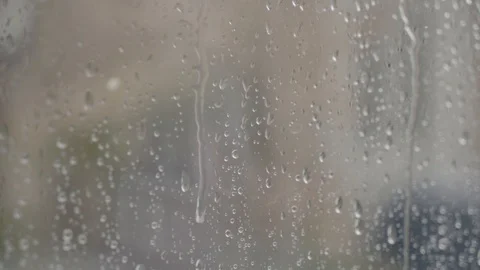 Rain on window Stock Stock Footage