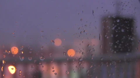 Rain on Window Timelapse Vidéo 33605492
