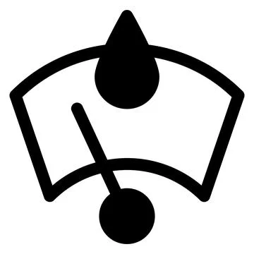 Rain windscreen glyph icon vector illustration isolated on white background Stock Illustration