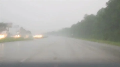 Rain on the windshield Stockbeeldmateriaal 22633266