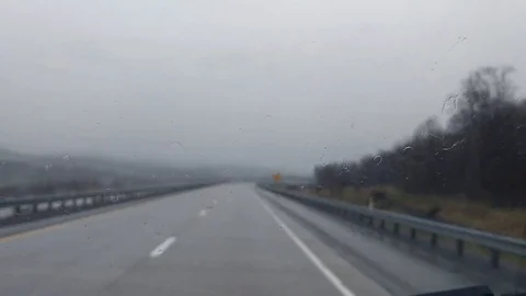 Rain On Windshield Stock-Footage 106671615